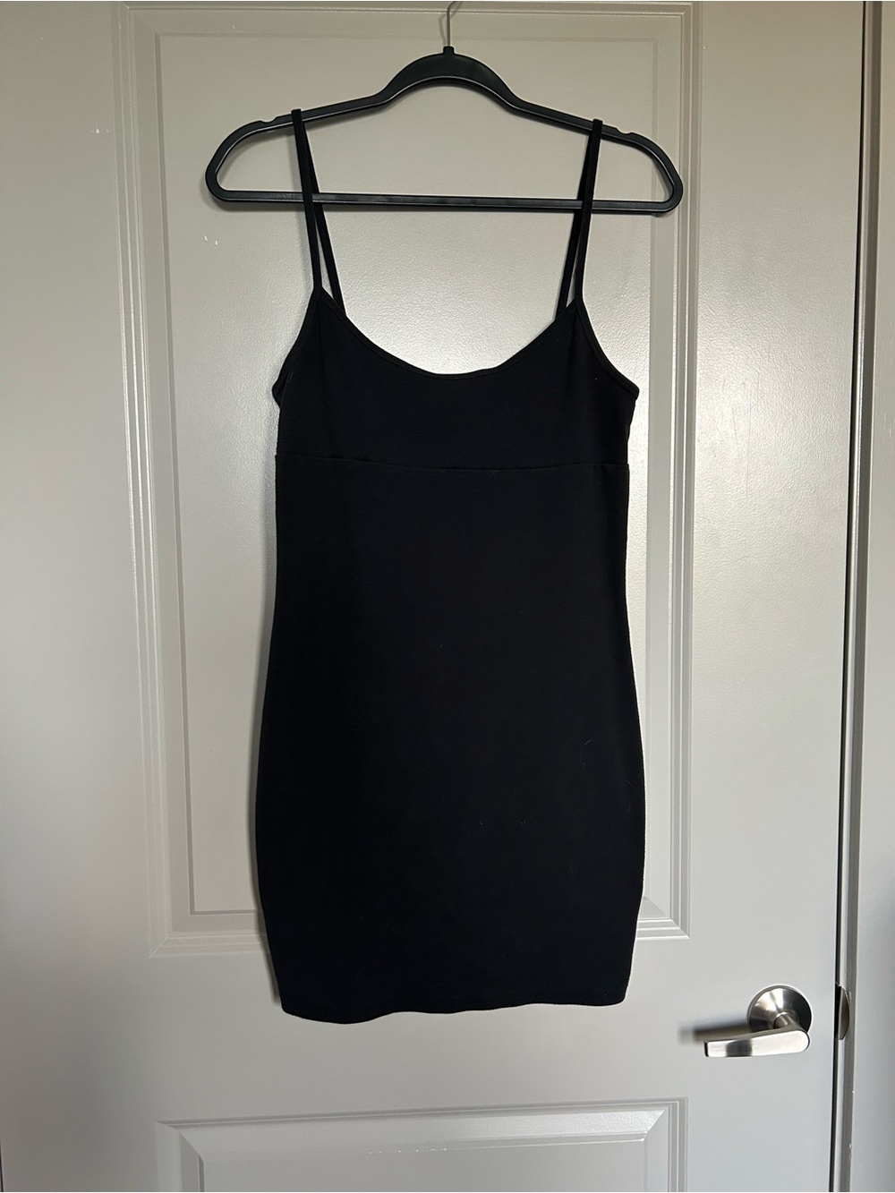 Aritzia Sunday Best Black Slip Tank Dress with Thin Straps